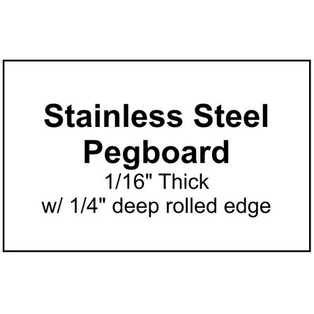 Accuform PEGBOARDS 48 in x 96 in STAINLESS STEEL PDG696 PDG696